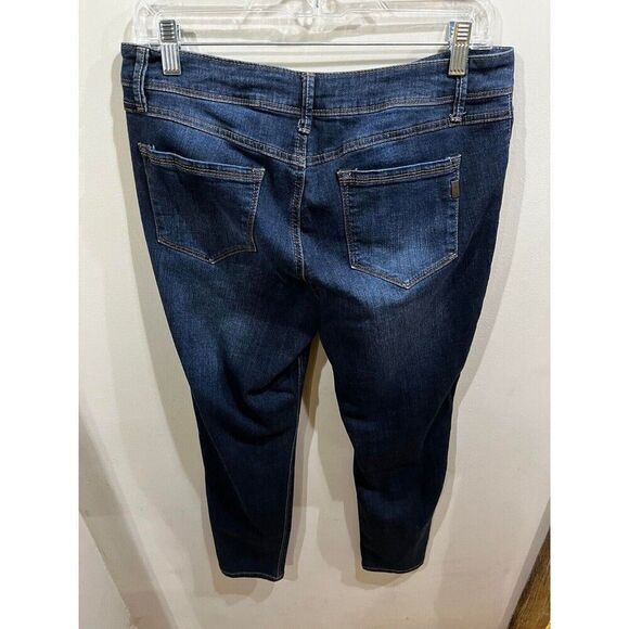 1822 Adriana Jeans Womens 12 Skinny Blue High Rise Bird Western Aztec Boho Y2K - Picture 2 of 11